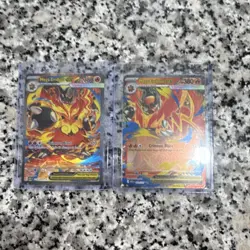 Pokemon TCG Mega Evolution EX Holo Lot Mega Emboar 2 Cards ASC English - Image 1
