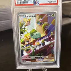 2024 POKEMON SCR EN-STELLAR CROWN ILLUSTRATION RARE #143 BULBASAUR PSA 10 - Image 2