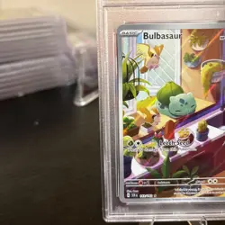2024 POKEMON SCR EN-STELLAR CROWN ILLUSTRATION RARE #143 BULBASAUR PSA 10 - Image 3