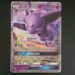 Pokemon Espeon GX 61/149 SM Base Set Ultra Rare Holo Stage 1 200 HP - Image 1