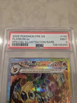 Flareon EX 146/131 Prismatic Evolutions SIR PSA 9 Pokemon TCG English MINT Sir - Image 2