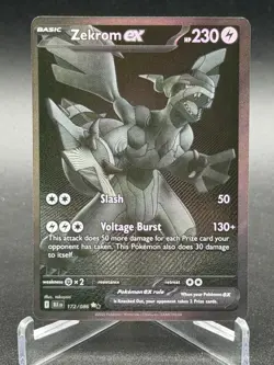 Zekrom ex 172/086 - Black Bolt BWR Rare - Pokemon NM - Image 1