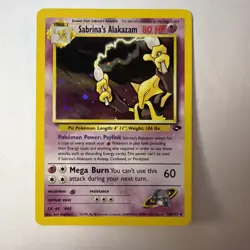 Sabrina's Alakazam 16/132 Holo Rare Pokemon Gym Challenge LP Pokemon TCG - Image 1