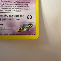 Sabrina's Alakazam 16/132 Holo Rare Pokemon Gym Challenge LP Pokemon TCG - Image 5