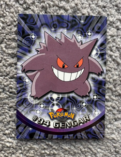 2000 Topps Pokemon TV Animation Edition Series 2 Non Holo 94 Gengar Blue Logo - Image 1