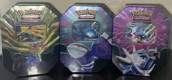 Pokemon Azure Legends Tins - Complete Set - KYOGRE/XERNEAS/DIALGA (SEALED) - Image 1