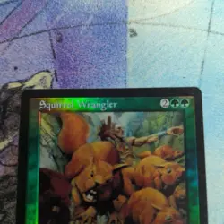 Magic The Gathering Squirrel Old Frame Foil English Used Card - Image 2