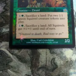 Magic The Gathering Squirrel Old Frame Foil English Used Card - Image 3