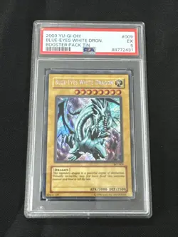 2003 YUGIOH BPT-009 BLUE-EYES WHITE DRAGON SECRET RARE PSA 5 EX - Image 1