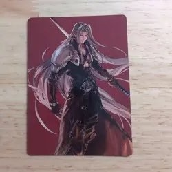Sephiroth Signed Art Card Fabled Soldier Final Fantasy Gold Leaf Japan Edition - Image 1