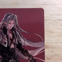 Sephiroth Signed Art Card Fabled Soldier Final Fantasy Gold Leaf Japan Edition - Image 3