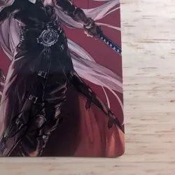 Sephiroth Signed Art Card Fabled Soldier Final Fantasy Gold Leaf Japan Edition - Image 4