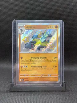 Lucario 174/091 Pokemon TCG Shiny Rare Paldean Fates NM - Image 1