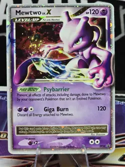 Mewtwo Lvl X (Level X) Holo Black Star Promo DP28 Diamond Pearl Pokemon TCG - Image 1