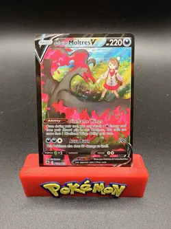 Galarian Moltres V ⭐ TG20/TG30 Holo Astral Radiance Trainer Gallery Pokemon NM - Image 1