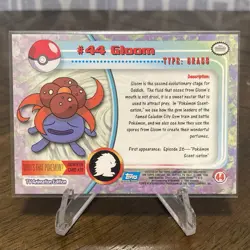 Gloom #44 — 1999 Topps Pokemon Series 1 Blue Logo Non-Holo NM - Image 2