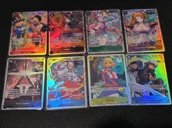 One Piece OP13 /EB02 SR Super Rare Lot Of 8 Ace, Sabo, Luffy, Law And More - Image 1