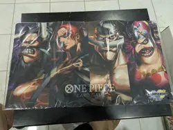 One Piece official championship playmat 2023 former four emperors & storage box - Image 1