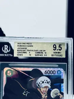 2022 One Piece Romance Dawn Japanese Trafalgar Law SR BGS 9.5 - Image 2