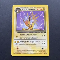Pokemon TCG Dark Jolteon Team Rocket Uncommon 38/82 Mint Pokemon Card - Image 1