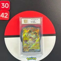 2026 Pokemon Card m3 100/080 Meowth ex SR Grade10 - Image 1