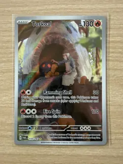 Pokemon TCG Torkoal Card 172/167 Twilight Masquerade Illustration Rare - NM / M - Image 3