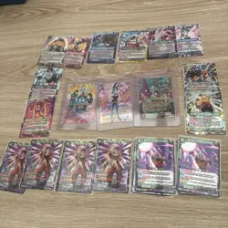 Dragon Ball TCG Collection Bundle Job Lot Rare Cards Holos 3 SLR, 10 leader, 4SR - Image 1
