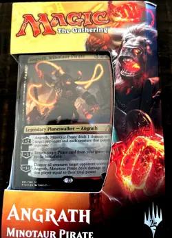 Magic the Gathering Angrath Minotaur Pirate NIP NIB NEW Rivals of Ixalan Deck ! - Image 1