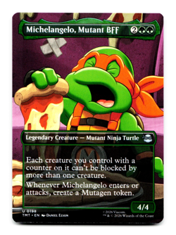 Michelangelo, Mutant BFF (BORDERLESS) - [Teenage Mutant Ninja Turtles] MTG 🌳 - Image 3