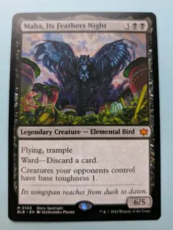 Maha, Its Feathers Night MTG Bloomburrow Regular Magic The Gathering - Image 1