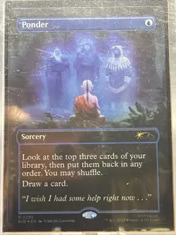 Ponder (2292) Foil Secret Lair Drop Avatar The Last Airbender MTG - Image 2