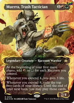 Muerra, Trash Tactician (Borderless) (Raised Foil) [BLB - 352]Foil - Image 1
