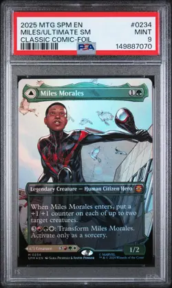 MILES MORALES Magic The Gathering Marvel's Spider-Man Ultimate Foil PSA 9 #0234 - Image 1
