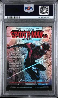 MILES MORALES Magic The Gathering Marvel's Spider-Man Ultimate Foil PSA 9 #0234 - Image 2