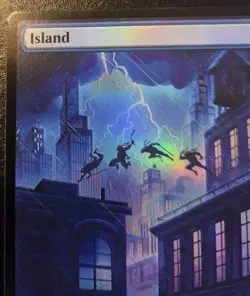 Island Full Art 0192 Foil Land Teenage Mutant Ninja Turtles Magic: The Gathering - Image 2