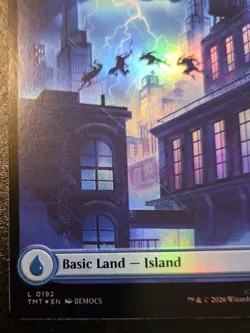 Island Full Art 0192 Foil Land Teenage Mutant Ninja Turtles Magic: The Gathering - Image 4