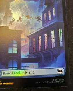 Island Full Art 0192 Foil Land Teenage Mutant Ninja Turtles Magic: The Gathering - Image 5