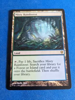 Misty Rainforest 1x MtG Zendikar SP/NM **See Pictures!** - Image 1