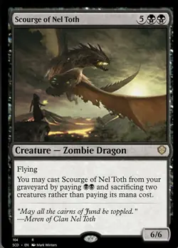 Scourge of Nel Toth Light Play, English Magic the Gathering MTG Starter Commande - Image 1