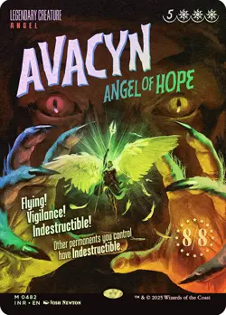 MTG FOIL Avacyn, Angel of Hope Borderless - Innistrad Remastered #482 - Image 1