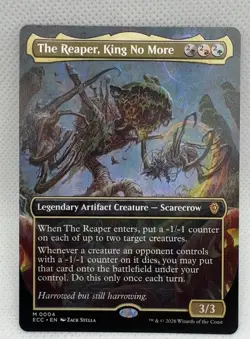 The Reaper King No More Borderless 4 Commander: Lorwyn Eclipsed Borderless M ... - Image 1