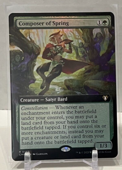 MTG - CMM Commander Masters - Composer of Spring 769 Borderless Foil NM/M - Image 1