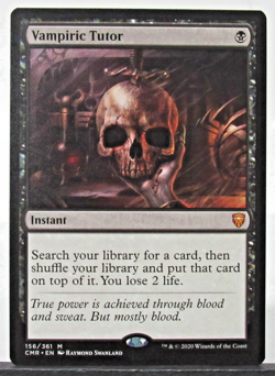 MTG Vampiric Tutor Commander Legends Regular NM 2020 Magic The Gathering - Image 1