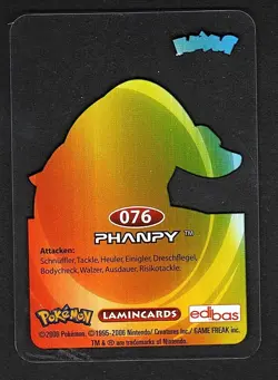Pokemon - 2006 - Lamincards - Edibas - 076 Phanpy - Deutsch - Image 2