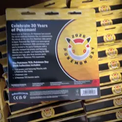 Lot of 25 Pokemon TCG Pokemon Day 2026 Sealed Box Promo Stamped Booster Pikachu - Image 2