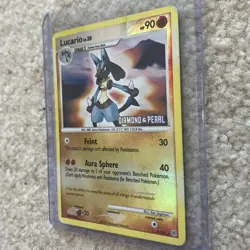 Pokemon Lucario Burger King Diamond & Pearl 006/130 Reverse Holo Promo - Image 2