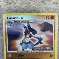 Pokemon Lucario Burger King Diamond & Pearl 006/130 Reverse Holo Promo - Image 3