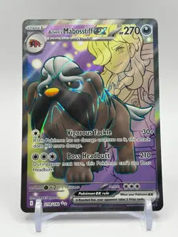 Arven's Mabosstiff EX 218/182 Destined Rivals Full Art Pokemon TCG English - Image 1