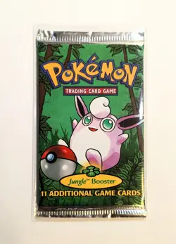 Pokemon Wigglytuff Jungle Booster Pack WOTC (Likely Light) Collection Read desc - Image 1