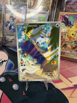 POKEMON OSHAWOTT HOLO ILLUSTRATION RARE 105/086 SV: WHITE FLARE NM - Image 1
